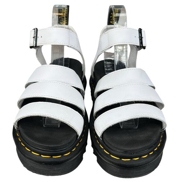 Dr. Martens Blaire White Leather Platform Sandal Size US 7 - Picture 7 of 10